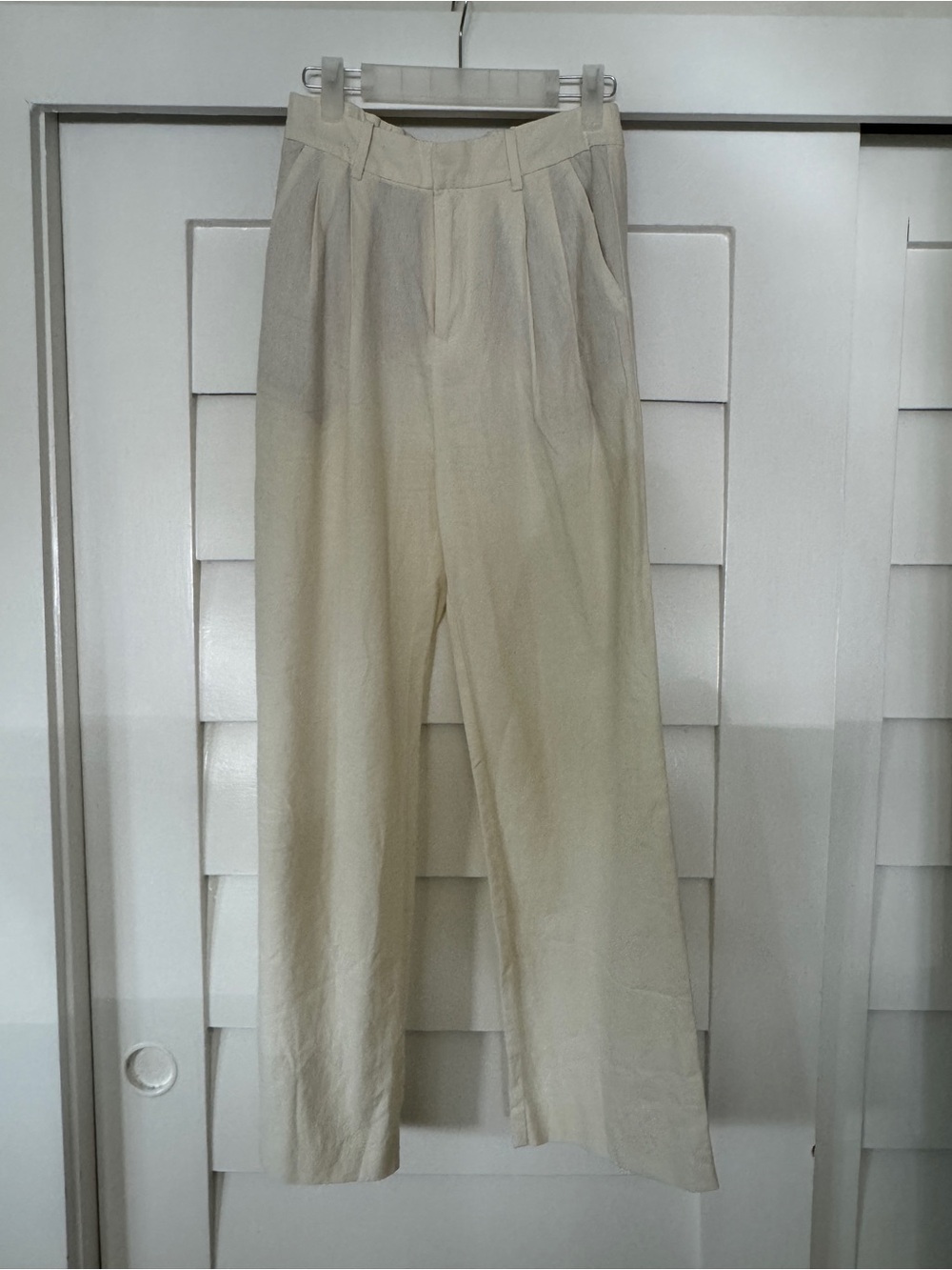 GAP Cream Wide-Leg Chinos